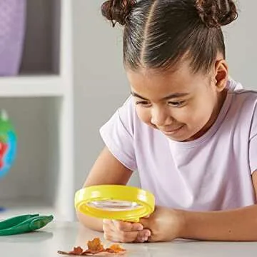 Learning Resources Magnifier & Tweezers - Fine Motor Toys for Kids Ages 3+ Science Toys for Kids, Magnifiers for Kids