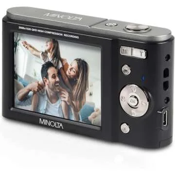 Minolta MND20 44 MP / 2.7K Ultra HD Digital Camera (Black)