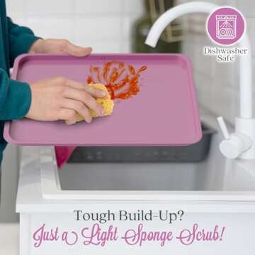 3 Pink Baking Sheet set with Cooling Rack Baking Sheet Pans Set, Pink Cookie Sheets for Baking Nonstick with Wire Rack Set of 3 Pink Baking Sheets for Oven, Half/Quarter/Jelly Roll Pan