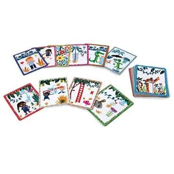 eeBoo: Create a Story Cards, Tell Me a Story, Volcano Island, 36 Cards Included in The Set, Encourages Imagination, Creativity and Story-Telling, for Ages 3 and up