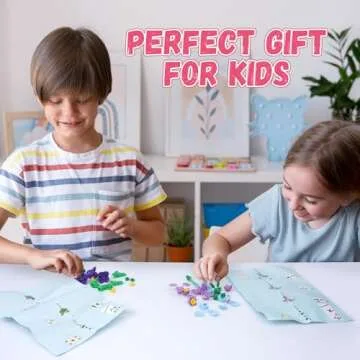 KOPHINYE Valentine Day Gifts for Kids, 24 Flower Building Blocks