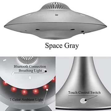 Magnetic Levitation Bluetooth UFO Speaker with LED Lamp