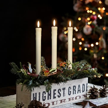 GenSwin Flameless Taper Candles with Remote Control