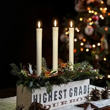 GenSwin Flameless Taper Candles with Remote Control