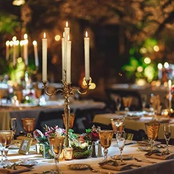 GenSwin Flameless Taper Candles with Remote Control