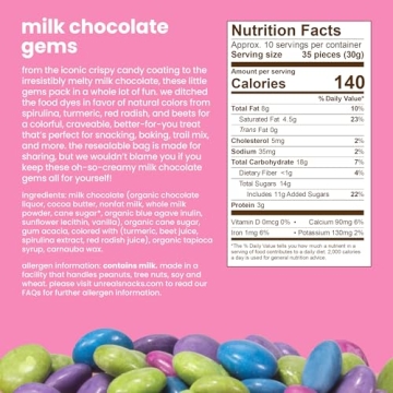 UNREAL Milk Chocolate Gems - Guilt-Free Deliciousness