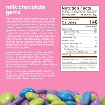 UNREAL Milk Chocolate Gems - Guilt-Free Deliciousness