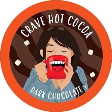 Crave Beverages Hot Chocolate Pods Variety Pack, Compatible with 2.0 K-Cup Brewers, Assorted Variety...