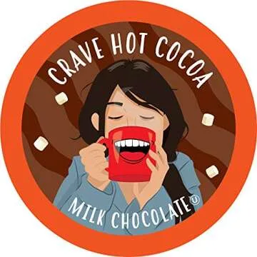Crave Beverages Hot Chocolate Pods Variety Pack, Compatible with 2.0 K-Cup Brewers, Assorted Variety Pack 40 Count