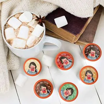 Crave Beverages Hot Chocolate Pods Variety Pack, Compatible with 2.0 K-Cup Brewers, Assorted Variety Pack 40 Count