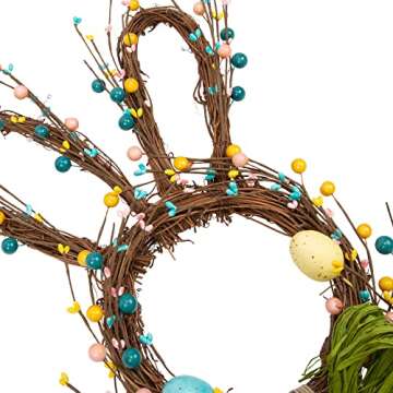 VGIA 27 Inch Artificial Easter Wreath for Front Door