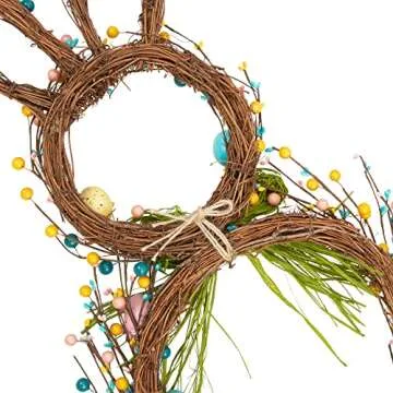 VGIA 27 Inch Artificial Easter Wreath for Front Door