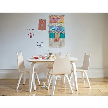 Eco-friendly OEUF Rabbit Play Chairs & Table Set for Kids