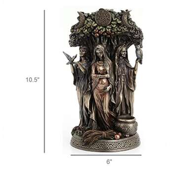 Veronese Design Danu Irish Triple Goddess of The Tuatha De Danann Bronze Finish Statue