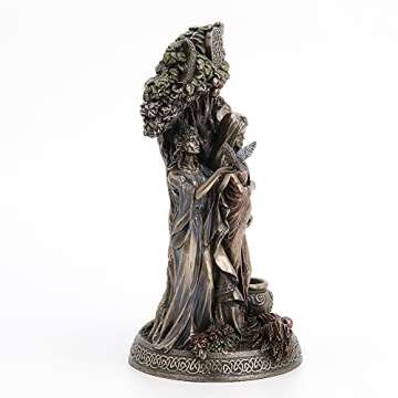 Veronese Design Danu Irish Triple Goddess of The Tuatha De Danann Bronze Finish Statue