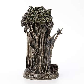 Veronese Design Danu Irish Triple Goddess of The Tuatha De Danann Bronze Finish Statue