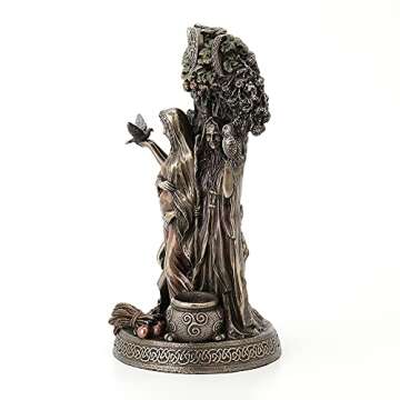 Veronese Design Danu Irish Triple Goddess of The Tuatha De Danann Bronze Finish Statue