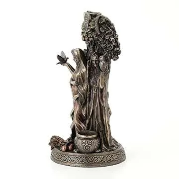 Veronese Design Danu Irish Triple Goddess of The Tuatha De Danann Bronze Finish Statue