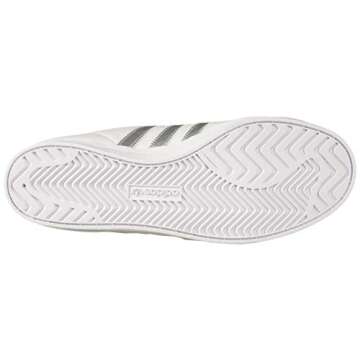 adidas Women's Coast Star Shoes, ftwr White/Silver Met./ core Black, 8 M US