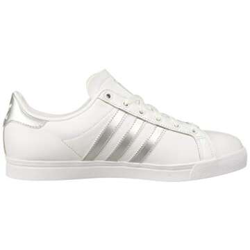 adidas Women's Coast Star Shoes, ftwr White/Silver Met./ core Black, 8 M US
