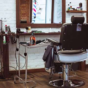 Konmee Mobile Instrument Stand Mayo Instrument Tray Stand Medical Doctor Tattoo Spa Salon Equipment Procedure Trays with Stainless Steel