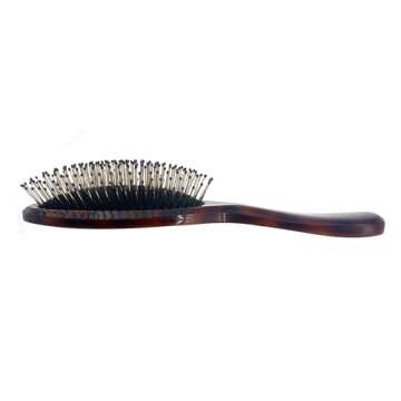 Phillips Brush Monarch Cushioned Hair Brush with Ball Tipped Bristles - Tortoise Shell Color Professional Quality Detangling Hair Brush for All Hair Types
