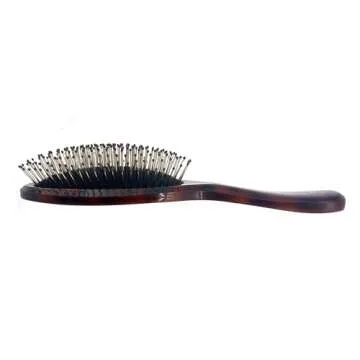 Phillips Brush Monarch Cushioned Hair Brush with Ball Tipped Bristles - Tortoise Shell Color Professional Quality Detangling Hair Brush for All Hair Types