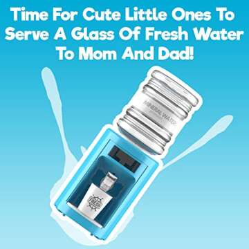 Misco Toys Kids Pretend Play Water Cooler Toy playset Kitchen Appliances, Childrens Pretend Play Act...