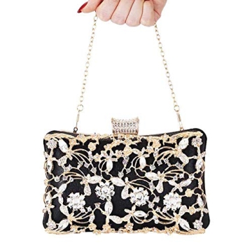 KALAIEN Rhinestone Evening Clutch for Women