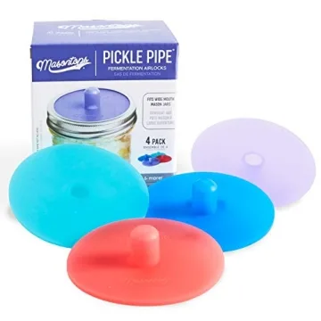 Masontops Pickle Pipes - Premium Silicone Fermentation Lids