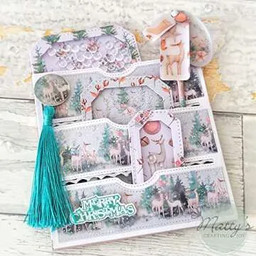 Stitched Slots Pocket Die Cut Set - Large Pocket Die, Metal Cutting Dies for Card Making, Paper Crafting, Scrapbooking Supplies - by Matty's Crafting Joy