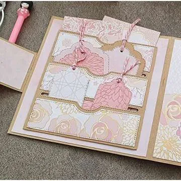 Stitched Slots Pocket Die Cut Set - Large Pocket Die, Metal Cutting Dies for Card Making, Paper Crafting, Scrapbooking Supplies - by Matty's Crafting Joy