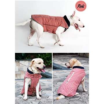 Morezi Dog Coat - Reflective Water-Resistant Puppy Jacket for Winter