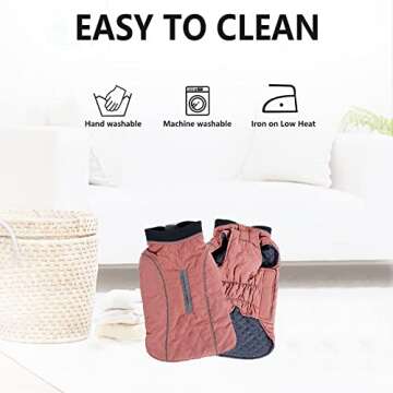 Morezi Dog Jacket with Reflective Stripes for Small Dogs