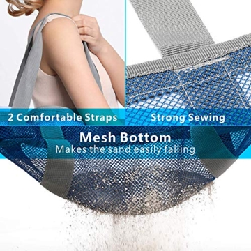 F-color Mesh Beach Bag - Oversized Beach Tote for Women