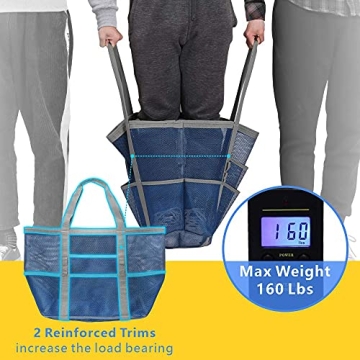 F-color Mesh Beach Bag - Oversized Beach Tote for Women