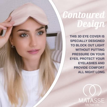 Buy Matasse 22 Momme Silk Eye Sleeping Mask - Luxurious Comfort