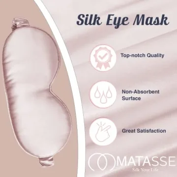 Buy Matasse 22 Momme Silk Eye Sleeping Mask - Luxurious Comfort