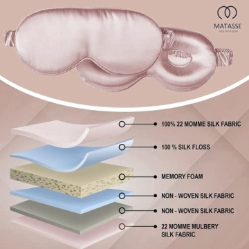 Buy Matasse 22 Momme Silk Eye Sleeping Mask - Luxurious Comfort
