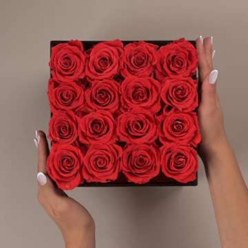 Premium roses, Bouquet of Flowers That Last a Year, Fresh Flowers Delivery Prime, Red Roses, Live Flowers (Anniversary, Birthday Gifts for Her) Floral Delivery