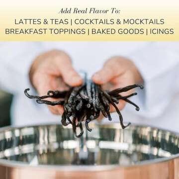 Sonoma Syrup Co Vanilla Bean Infused Syrup, 25.4 Fl Oz for Coffee, Cocktails, and Cooking