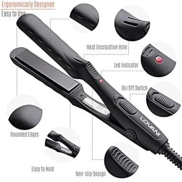 LOVANI Mini Flat Iron for Effortless Travel Styling