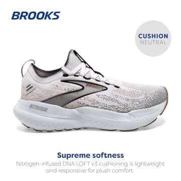 Brooks Women’s Glycerin Stealthfit 21 Neutral Running Shoe with Soft Cushioning and Adaptable Fit