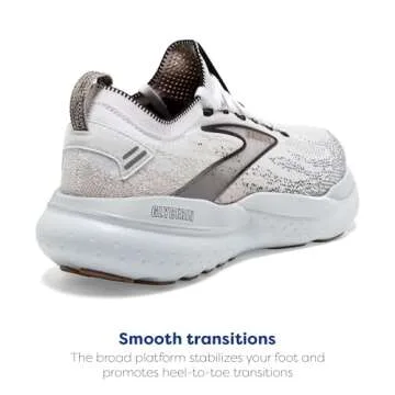 Brooks Women’s Glycerin Stealthfit 21 Running Shoe - White/Grey/Black