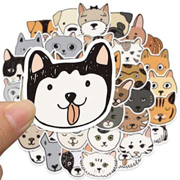 Cute Cat and Dog Meme Stickers for Everyone - 90 Pcs