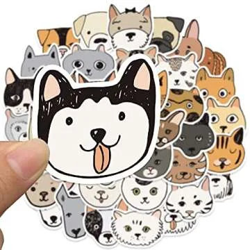 Cute Cat and Dog Meme Stickers for Everyone - 90 Pcs