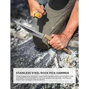 INCLY 15 PCS Rock Pick Hammer Kit for Geology Enthusiasts