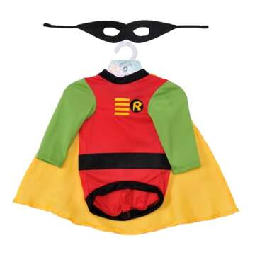 Rubies DC Comics Teen Titans Robin Pet Costume, Medium for Themed Parties and Halloween