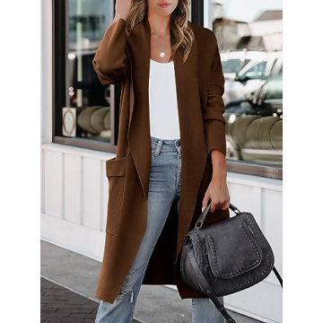 ANRABESS Women's Long Cardigan Sweater - Stylish Comfort