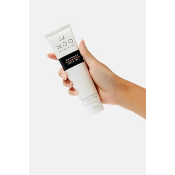 Woo More Play Coconut Love Oil | Organic Coconut Oil Personal Lubricant for Men and Women | Natural and Clean Ingredients | Doubles as Massage Oil | Relaxing Scent | 3.3 fl Oz